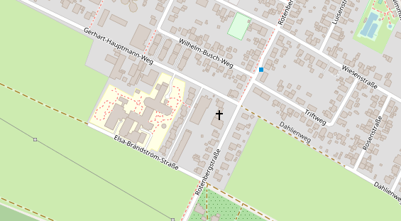 Tagungshotels auf Satellitenbild