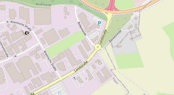 Tagungshotels auf Satellitenbild