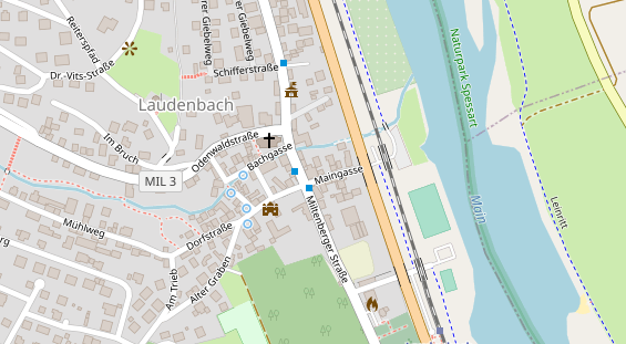 Tagungshotels auf Satellitenbild