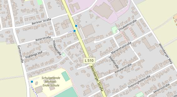 Tagungshotels auf Satellitenbild