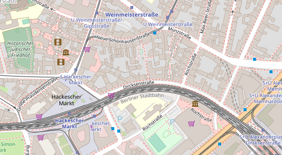 Tagungshotels auf Satellitenbild