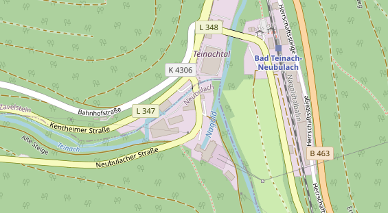 Tagungshotels auf Satellitenbild