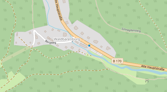 Tagungshotels auf Satellitenbild