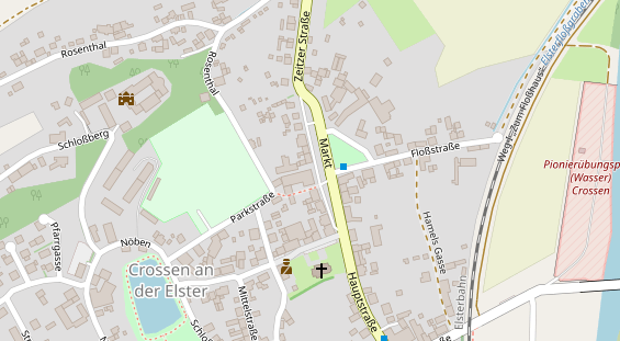 Tagungshotels auf Satellitenbild