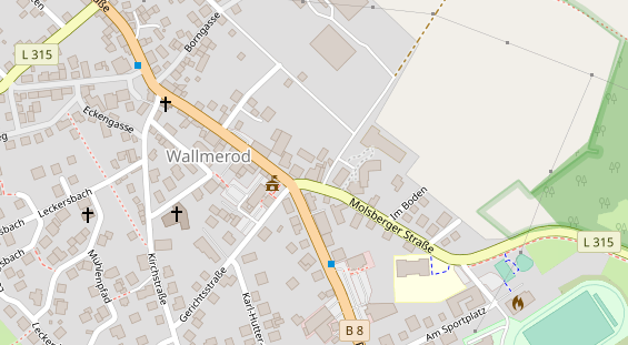 Tagungshotels auf Satellitenbild