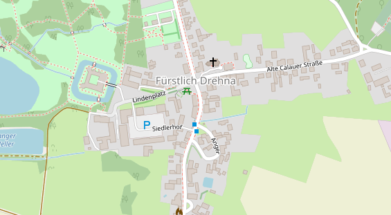 Tagungshotels auf Satellitenbild