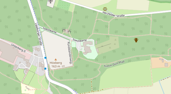Tagungshotels auf Satellitenbild