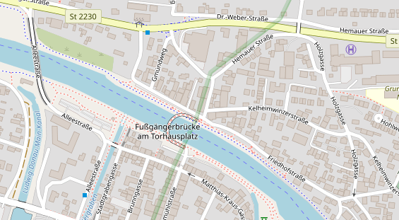 Tagungshotels auf Satellitenbild