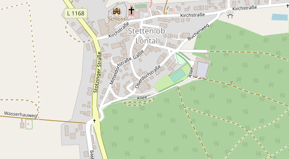 Tagungshotels auf Satellitenbild