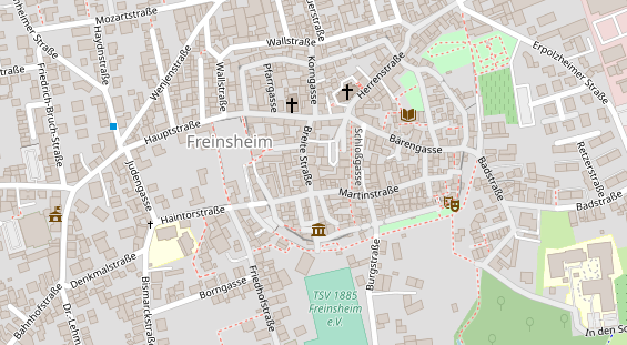 Tagungshotels auf Satellitenbild