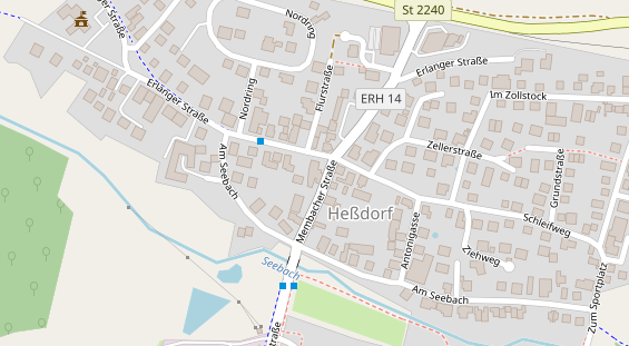 Tagungshotels auf Satellitenbild