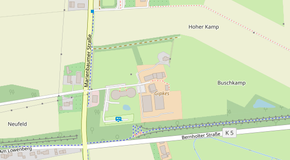 Tagungshotels auf Satellitenbild