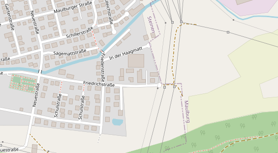 Tagungshotels auf Satellitenbild