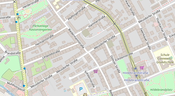 Tagungshotels auf Satellitenbild