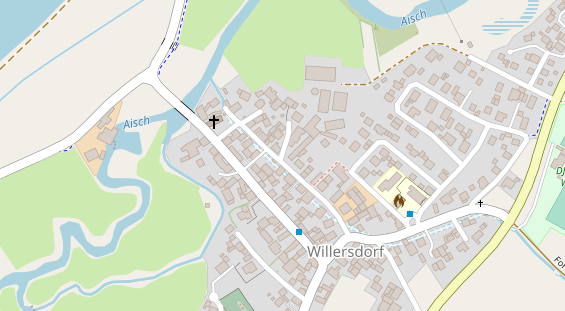 Tagungshotels auf Satellitenbild