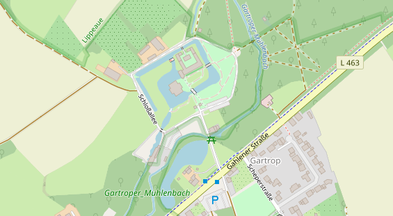 Tagungshotels auf Satellitenbild