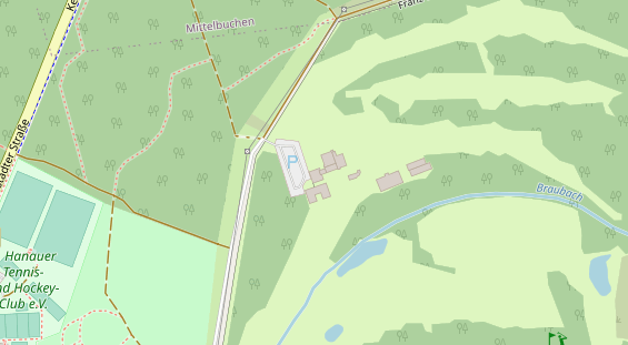 Tagungshotels auf Satellitenbild