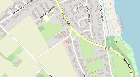 Tagungshotels auf Satellitenbild