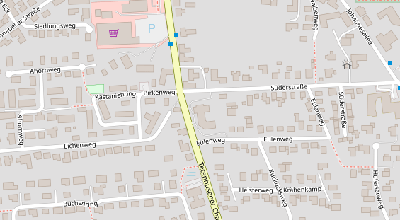 Tagungshotels auf Satellitenbild