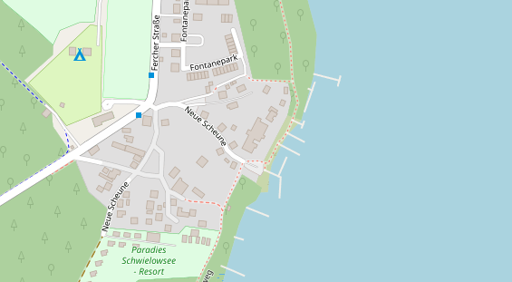 Tagungshotels auf Satellitenbild