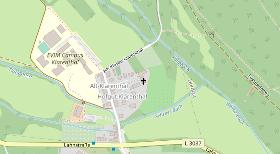 Tagungshotels auf Satellitenbild