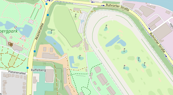 Tagungshotels auf Satellitenbild