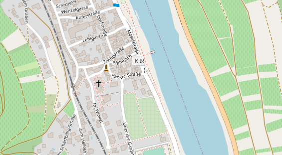 Tagungshotels auf Satellitenbild