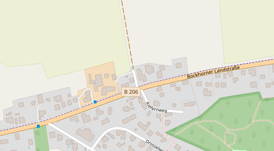 Tagungshotels auf Satellitenbild