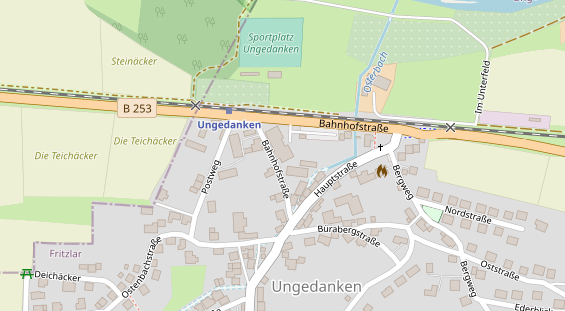 Tagungshotels auf Satellitenbild