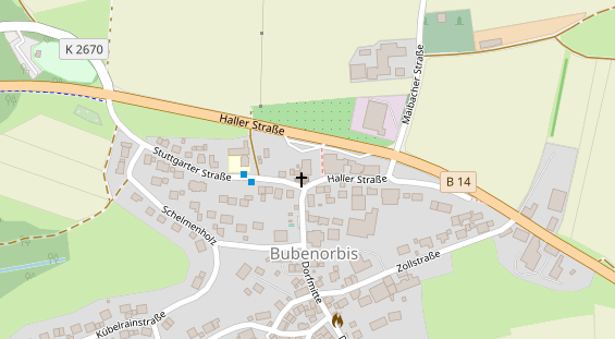 Tagungshotels auf Satellitenbild