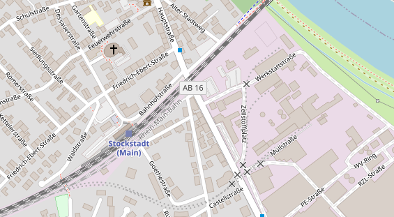 Tagungshotels auf Satellitenbild