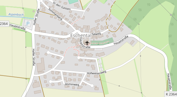 Tagungshotels auf Satellitenbild