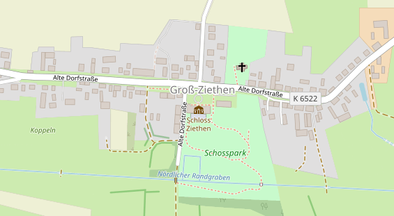 Tagungshotels auf Satellitenbild