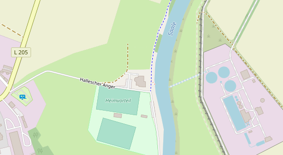 Tagungshotels auf Satellitenbild