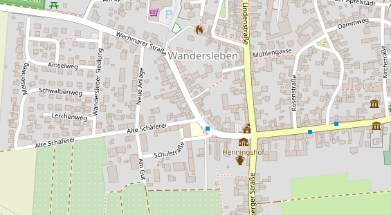 Tagungshotels auf Satellitenbild