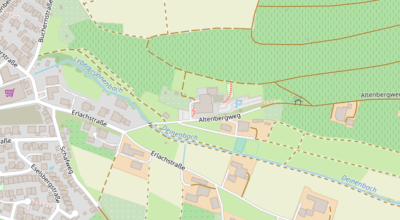 Tagungshotels auf Satellitenbild