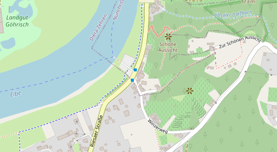 Tagungshotels auf Satellitenbild