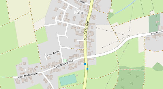 Tagungshotels auf Satellitenbild