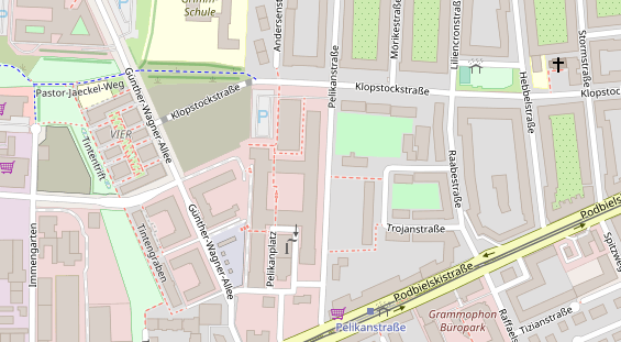 Tagungshotels auf Satellitenbild