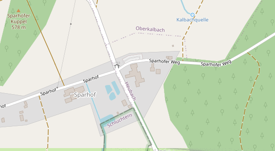Tagungshotels auf Satellitenbild
