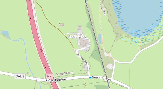 Tagungshotels auf Satellitenbild