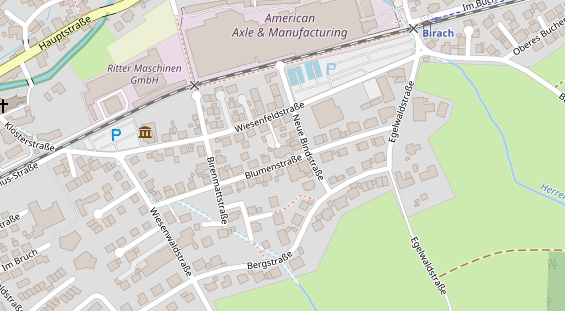 Tagungshotels auf Satellitenbild