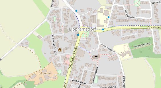 Tagungshotels auf Satellitenbild