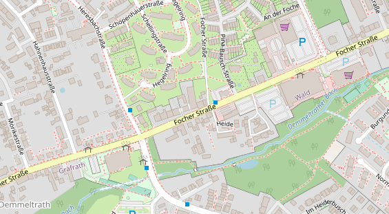 Tagungshotels auf Satellitenbild