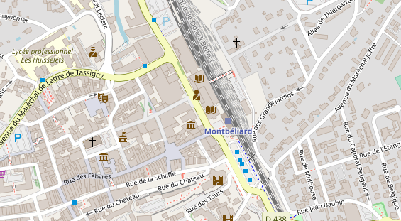 Tagungshotels auf Satellitenbild