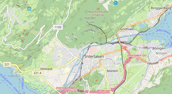 Tagungshotels auf Karte