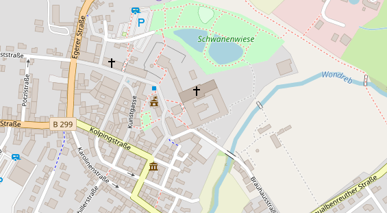 Eventlocations auf Satellitenbild
