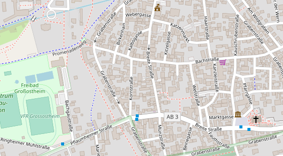 Eventlocations auf Satellitenbild