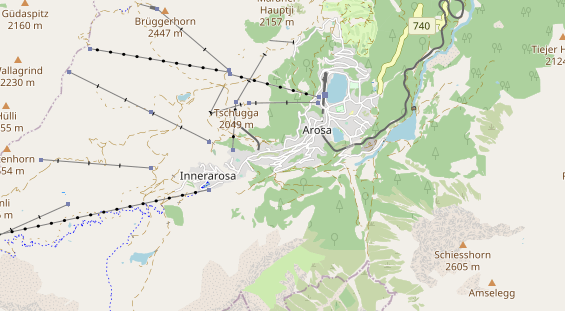 Eventlocations auf Karte