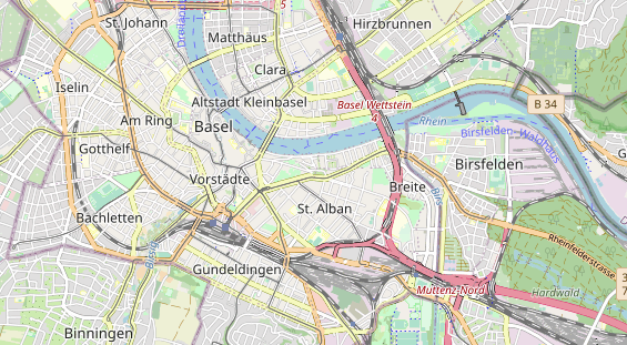 Eventlocations auf Karte